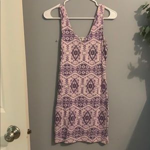 Pattern mini dress